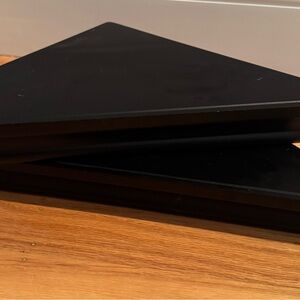 GUC Floating Corner Shelves | Black Laminate | Set of 2